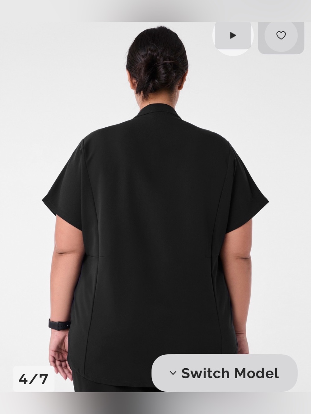 Figs Montex Relaxed Scrub Top Sz 3XL - Picture 10 of 15